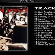 Il testo IN THESE ARMS di BON JOVI è presente anche nell'album Cross road (1994)