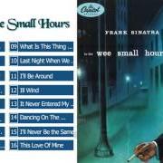 Il testo I'LL NEVER BE THE SAME di FRANK SINATRA è presente anche nell'album In the wee small hours (1955)