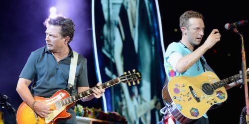 Coldplay  e Michael J. Fox  cantano insieme "Johnny B. Good"